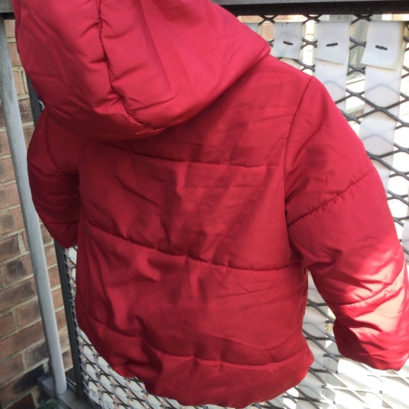 Zara Babygirl Outerwear Collection- Red Puffer Coat w/ Fleece Lining (2/3 years) - Picture 6 of 13